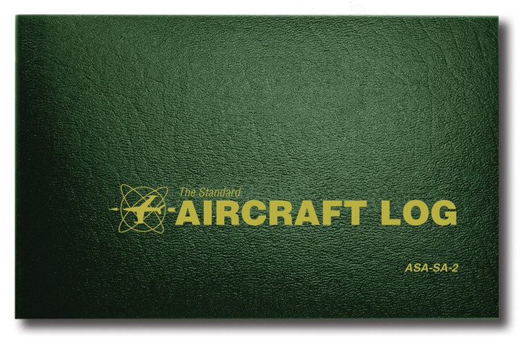 Aviation Supplies & Academics ASA-SA-2 Green The Standard™ Hard Cover Aircraft Logbook