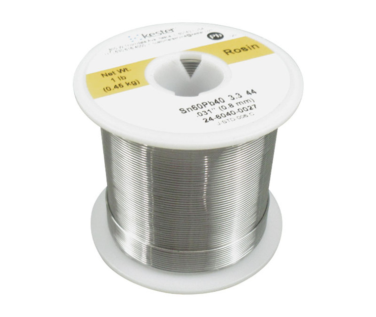 Kester 24-6040-0027 Flux Solder 60/40 .031 Diameter 1 lb Roll