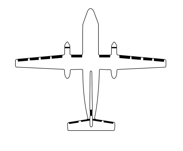 GOODRICH P29S7D5152-45 FASTboot® DeHavilland DHC-8 LH Wing Extension De-Ice Boot
