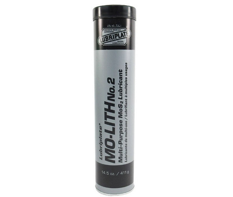 LUBRIPLATE® L0180-098 Mo-Lith No. 2 Steel Gray NLGI 2 Lithium Grease - 411 Gram (14.5 oz) Cartridge