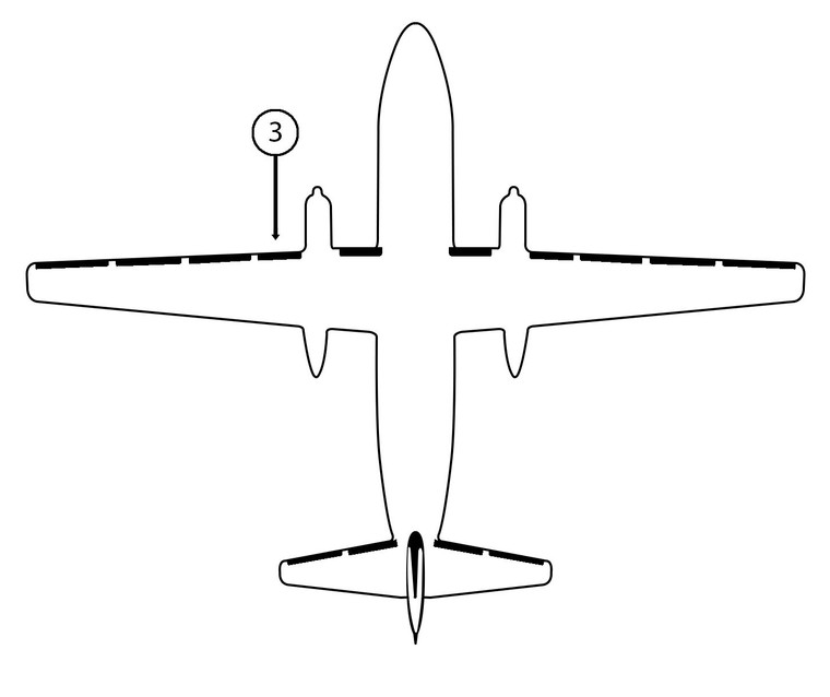 GOODRICH 22-7D5044-03 Fokker F27 LH Nacelle - Light De-Ice Boot
