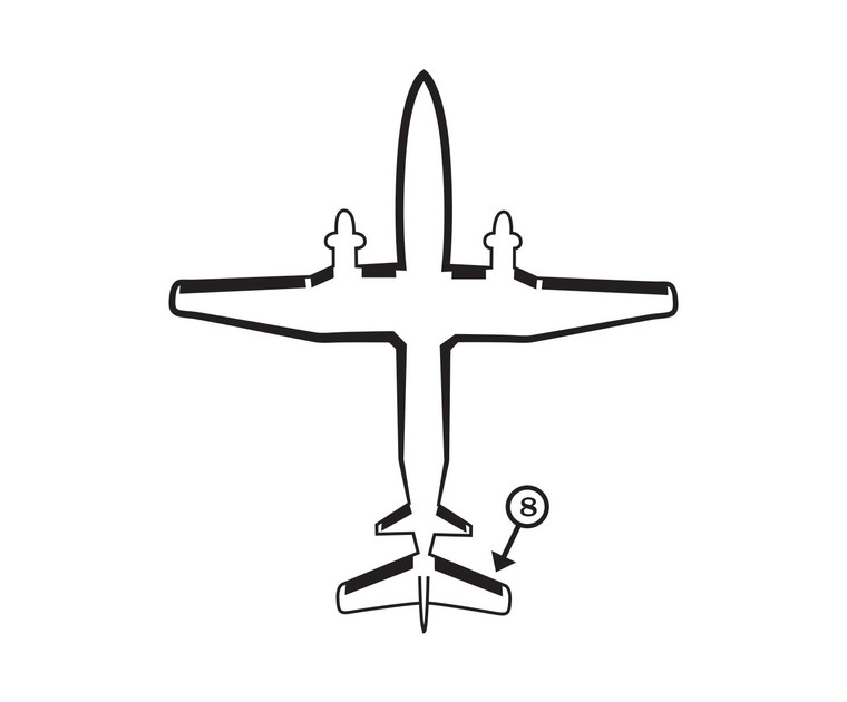 GOODRICH P29S7D5137-26 FASTboot® Raytheon Beechcraft 1900C & 1900D RH Horizontal Stabilizer De-Ice Boot
