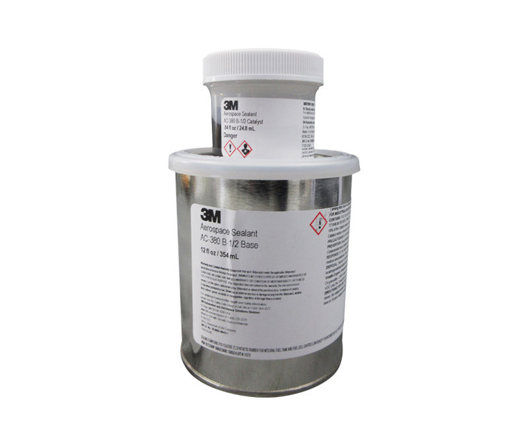 3M™ Aerospace AC-380 B-1/2 AMS3281F Type 2, Class B-1/2 Spec Fuselage & Fuel Tank Sealant - Pint Kit (13 oz Net Wt)