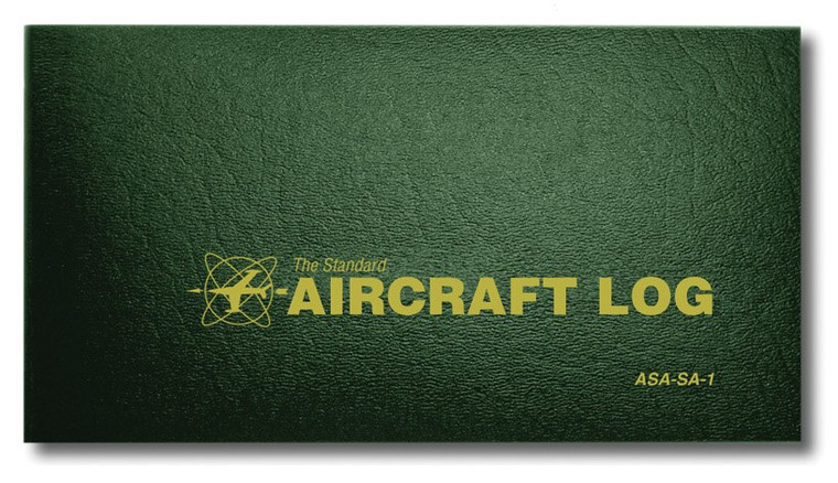 Aviation Supplies & Academics ASA-SA-1 Green The Standard™ Soft Cover Aircraft Logbook