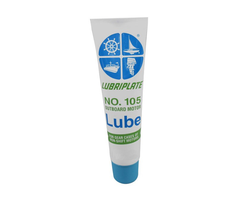 LUBRIPLATE® L0034-092 No. 105 White NLGI Grade 0 Outboard Motor Petroleum Lubricating Grease - 284 Gram (10 oz) Tube