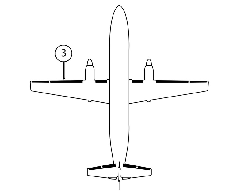 GOODRICH P29-7D5243-29 FASTboot® Jetstream 41 LH Center Wing De-Ice Boot