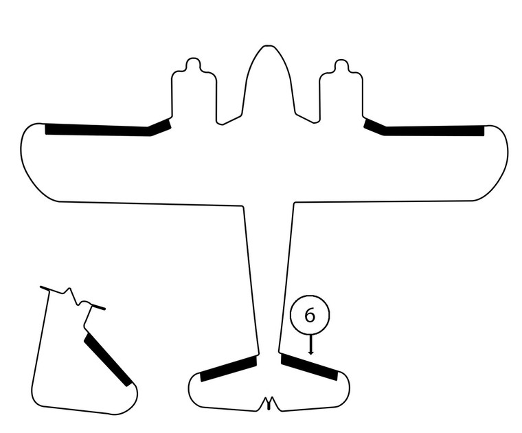 GOODRICH 25S7D5063-10 Piper PA23 RH Horizontal Stabilizer De-Ice Boot