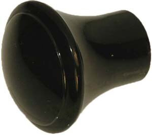 McFarlane Aviation MC471-060 FAA-PMA Polished Round Control Knob for Piper Aircraft - Black