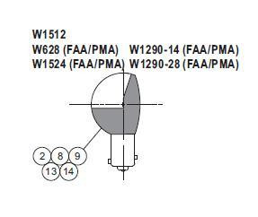 WHELEN® 34-0070373-03 Model W1524 24-Volt / 21 Watt Lamp Reflector