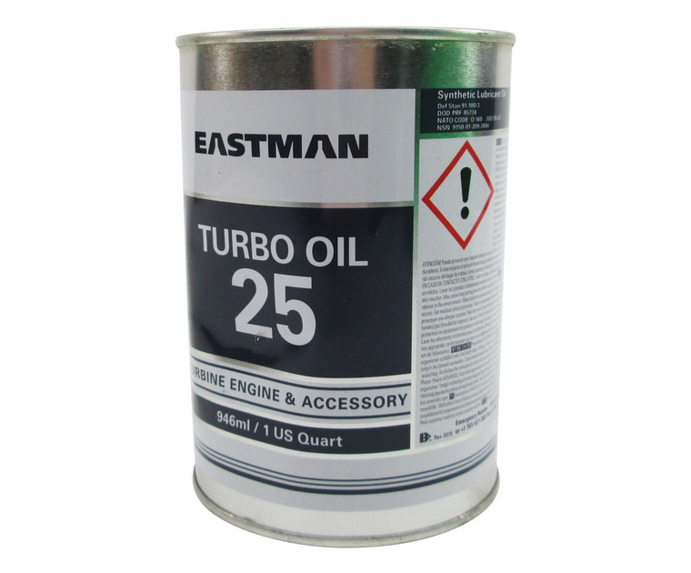 Eastman™ Turbo Oil 25 DOD-PRF-85734A Spec Helicopter Transmission Lubricating Oil - Quart Can