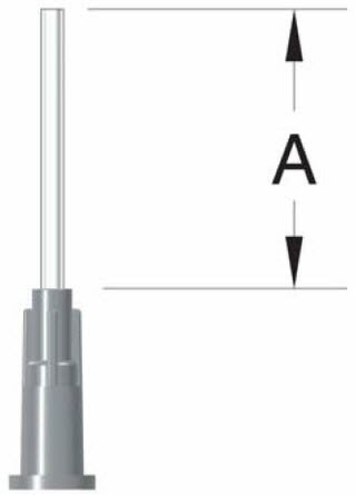 PPG® Semco® 231863 25 Gage / 1/2" Blue Sem-Luer Needle