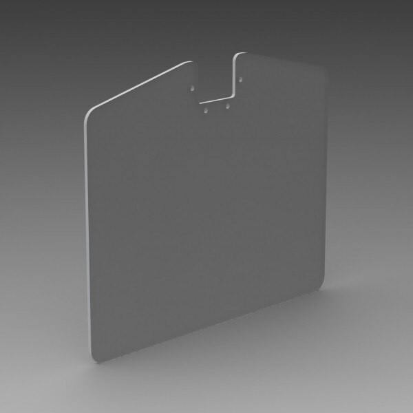 Rosen RGIV-200-1 Gulfstream G-IV & G-V Monorail Gray Replacement Sunvisor System Lens Only