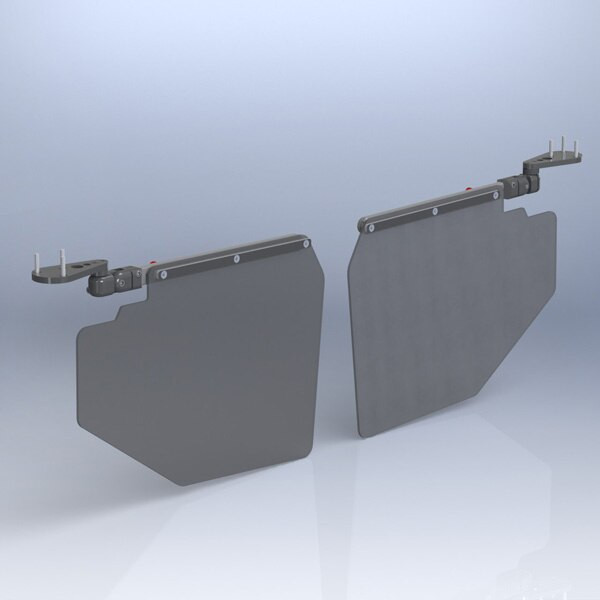 Rosen RBB-300-2A Textron Beechcraft 60 Duke 3-Axis NSA FAA-STC'd Complete Sunvisor System Kit