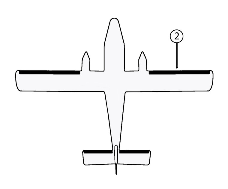 GOODRICH 23S2099-1-2 DeHavilland DHC-6 RH Wing De-Ice Boot
