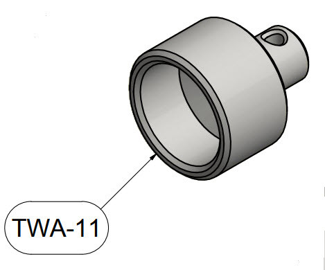 Brackett TWA-11 Gray Howard DGA/Beech Staggerwing Towbar Adapter (2 Required)