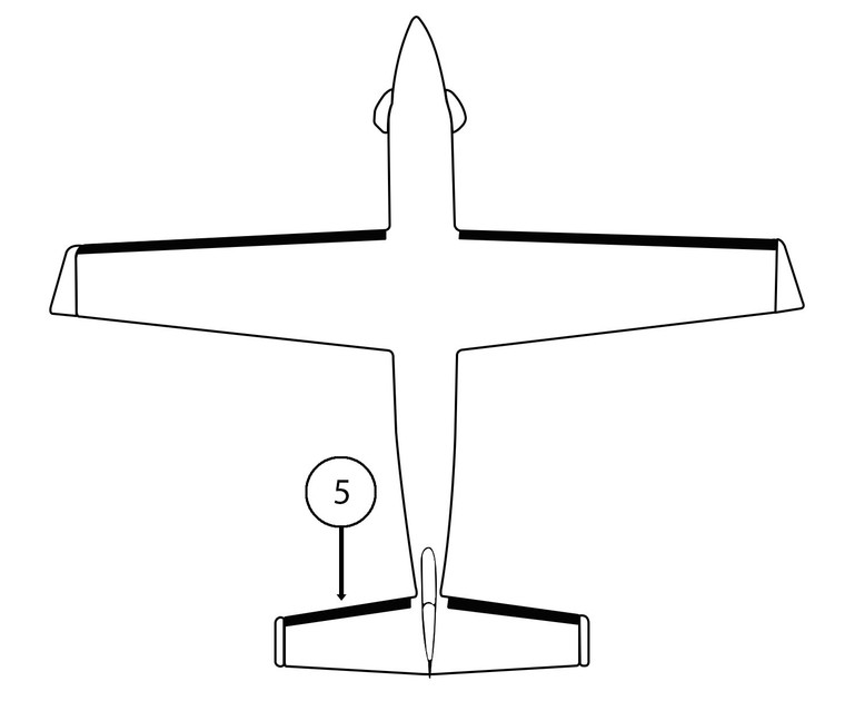 GOODRICH 27S-7D5221-13 Pilatus PC-12/U-28A LH Horizontal Stabilizer De-Ice Boot