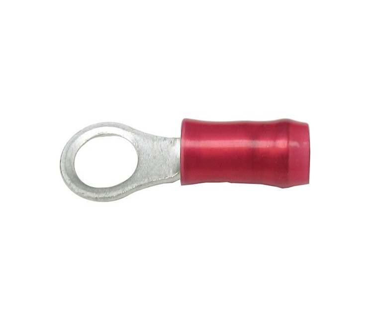 TE Connectivity 31887 Ring Tongue Terminal - AWG 22-16 - Insulation Max 3.56mm - Stud 10
