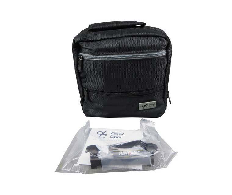David Clark 43102G-01 Model DC One X Black 5' Straight Cord Stereo/Mono Aviation Headset