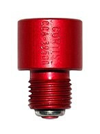 Curtis CCA-39500 Aluminum 9/16"-18 UNF x .628 Long Push to Open/Non-Locking Straight Thread Fuel Valve