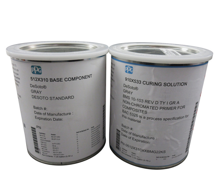 PPG® DeSoto® 512X310 Gray Boeing Source Approved BMS 10-103E Type I, Grade A Spec Chrome-Free Epoxy Primer - Gallon Kit