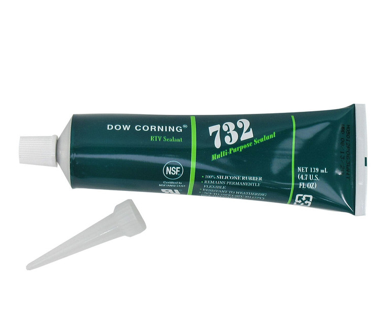 DOWSIL™ 732 White Multi-Purpose Silicone Sealant - 139 mL (4.7 oz) Tube