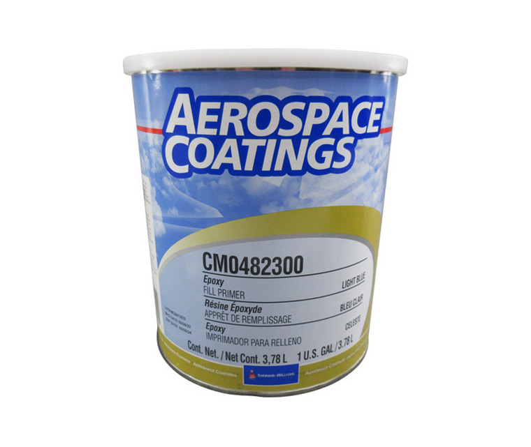 Sherwin-Williams® CM0482300 Matte Light Blue Epoxy Fill Primer - Gallon Can