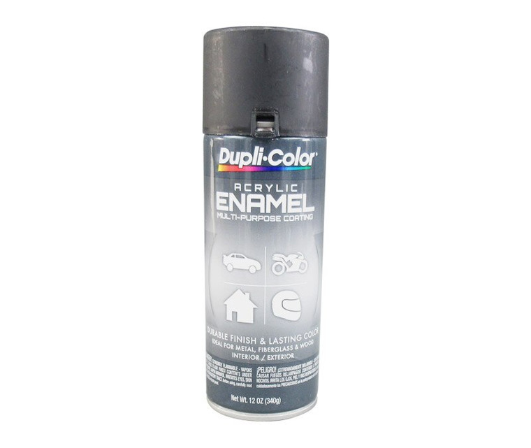 DUPLI-COLOR® DA1603 Semi-Gloss Black Multi-Purpose Acrylic Enamel Paint - 340 Gram (12 oz) Aerosol Can