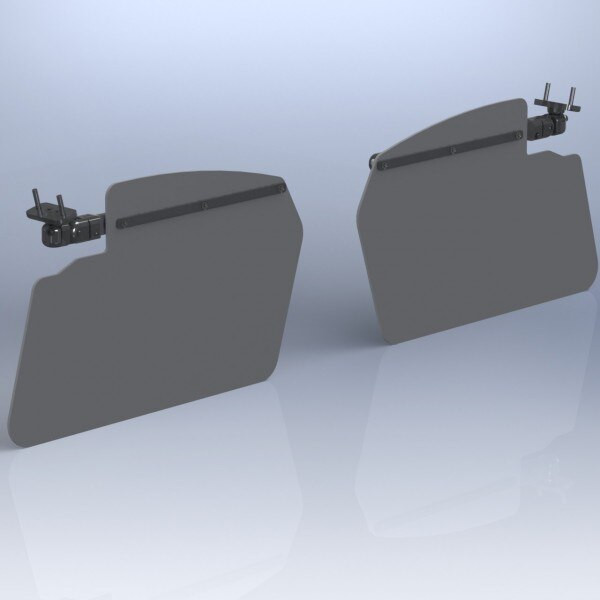 Rosen RPF-300-1 Piper PA-44-180 Seminole Center Mount NSA FAA-STC'd Complete Sunvisor System Kit