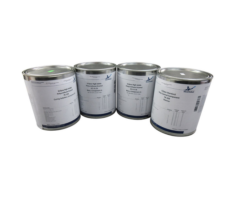 AkzoNobel Eclipse® ECL-G-16/PC-233/TR-109 White BAC702 BMS10-60, Type I & II, Class B, Grade D Spec Polyurethane Enamel Topcoat - 4 Gallon Kit