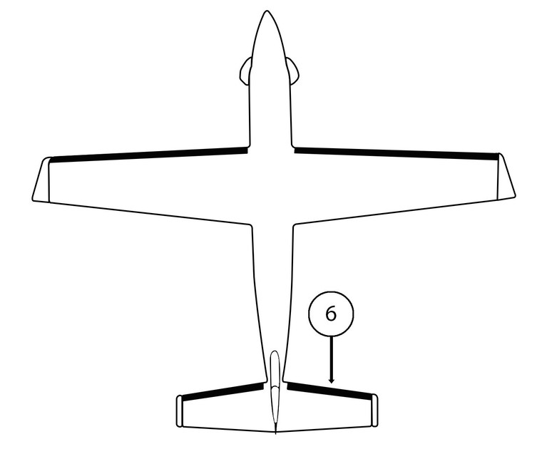 GOODRICH P27S-7D5221-14 FASTboot® Pilatus PC-12/U-28A RH Horizontal Stabilizer De-Ice Boot