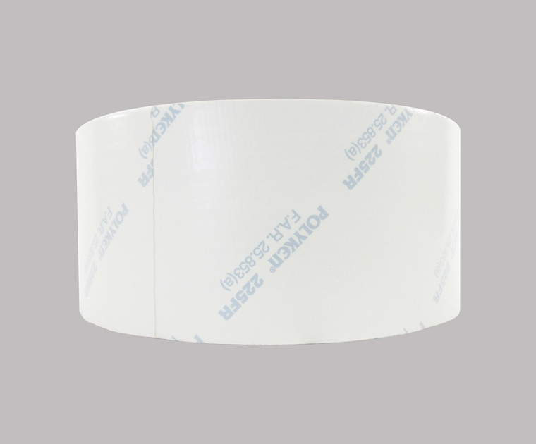POLYKEN® 225 FR White 12mil Flame Retardant Cargo Pit Duct Tape - 3" x 60 Yard Roll