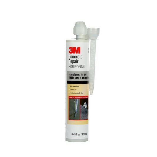 3M™ 021200-96596 Scotch-Weld™ DP600 Gray Horizontal Concrete Repair Polyurethane Adhesive - 250 mL (8.45 oz) Cartridge