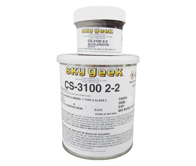 Flamemaster CS 3100 Type 2 Class 2 MIL-PRF-8516G Amend. 1 Spec Potting Compound - Pint (12 fl oz) Can Kit