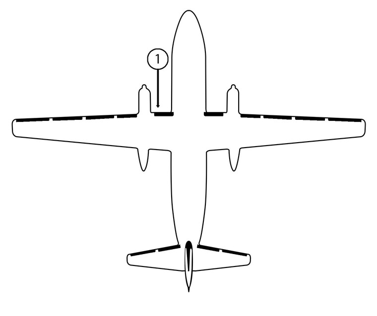 GOODRICH 30S7D5158-01 Fokker 50 LH Fuselage - Nacelle De-Ice Boot
