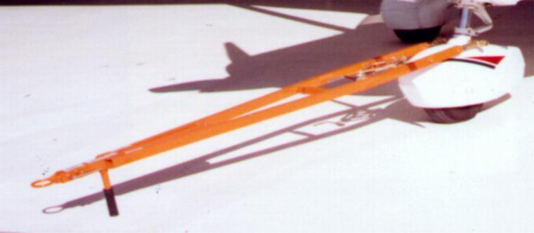 Brackett TH-53B Orange 80"-94" Telescoping 7000 lb Capacity Towbar with 2" Ball Hitch