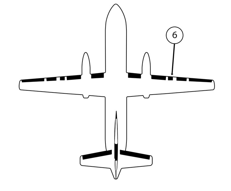 GOODRICH P29S7D5141-06 FASTboot® Saab 340A & 340B RH Over Fuel Door Black Neoprene De-Ice Boot