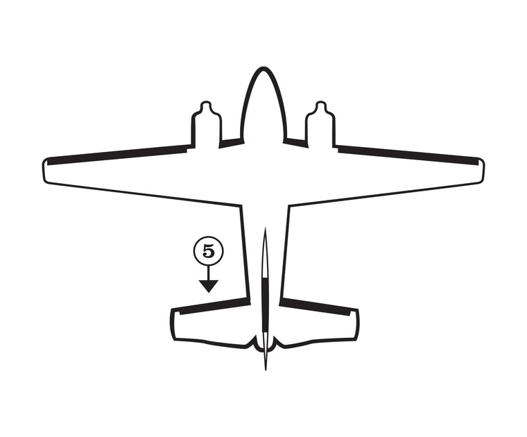 GOODRICH P25S7D5057-05 FASTboot® Raytheon Beechcraft B60 & C60 LH Horizontal Stabilizer De-Ice Boot