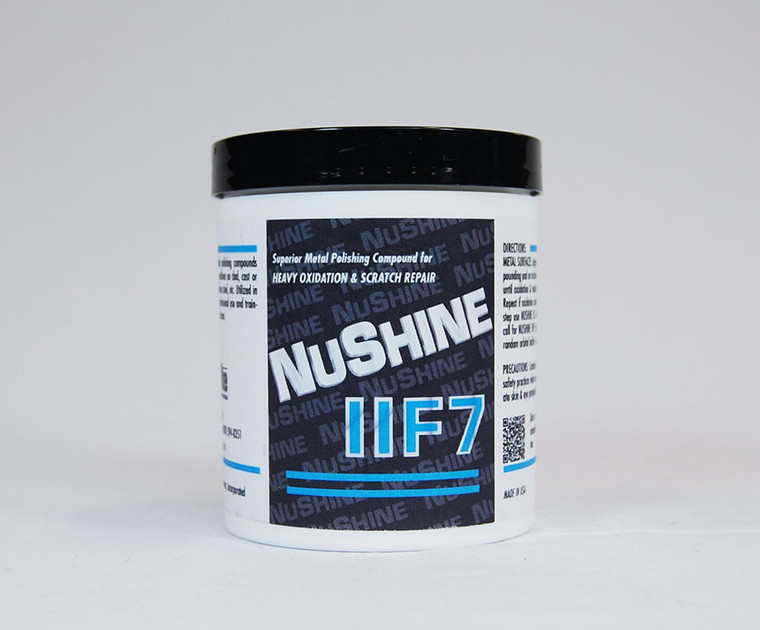 Nuvite® Nushine II® Grade F7 Light Corrosion, Blending Scratches & Pitting Metal Polishing Compound - 50 lb Pail