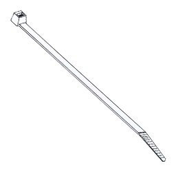 HellermannTyton T18R Cable Tie - Natural - 4" - 18lb - 1000/Pack