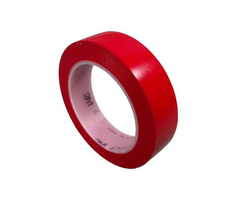 3M™ 021200-03107 Red 471 Vinyl 5.2 Mil Tape - 1" x 36 Yard Roll