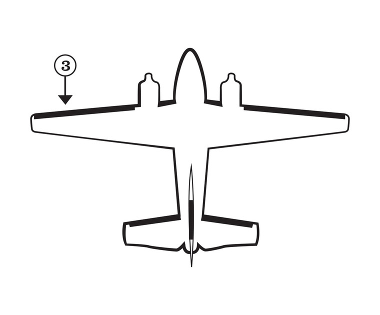 GOODRICH P25S7D5057-11 FASTboot® Raytheon Beechcraft C60 LH Wing De-Ice Boot
