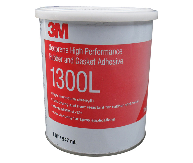 3M™ 021200-19927 Scotch-Weld™ 1300L Yellow Neoprene High Performance Rubber & Gasket Adhesive - Quart Can