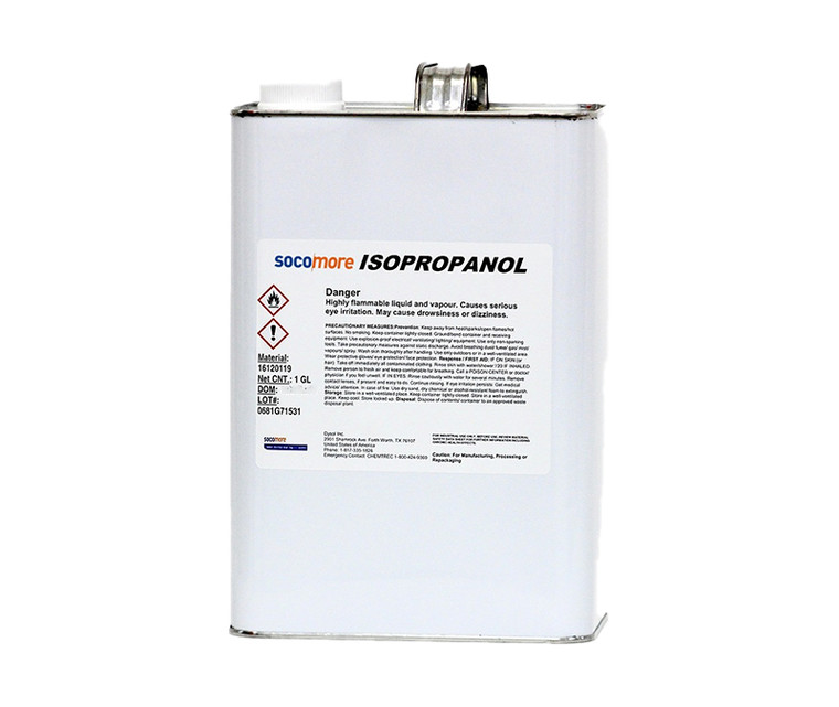Military Specification TT-I-735A Grade A 90-100% Isopropyl Alcohol - Metal Gallon Can