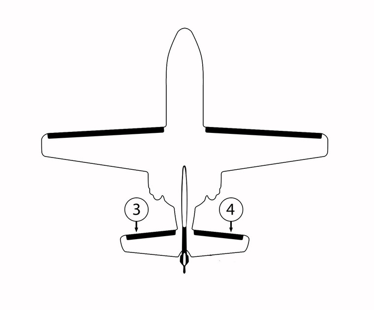 GOODRICH 29S7D5059-13 Cessna 550 Horizontal Stabilizer De-Ice Boot