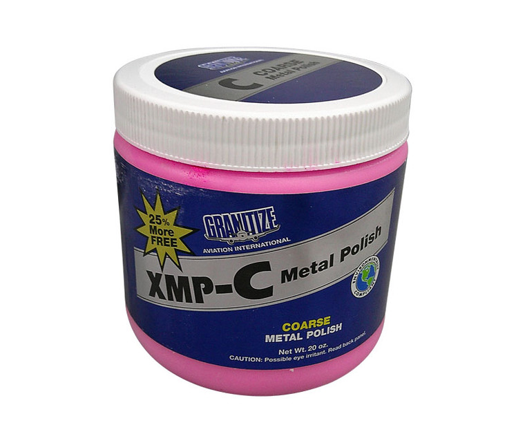 GRANITIZE™ Aviation XMP-C Pink Coarse Grade Medium Scratches Metal Polish - 20 oz Plastic Jar
