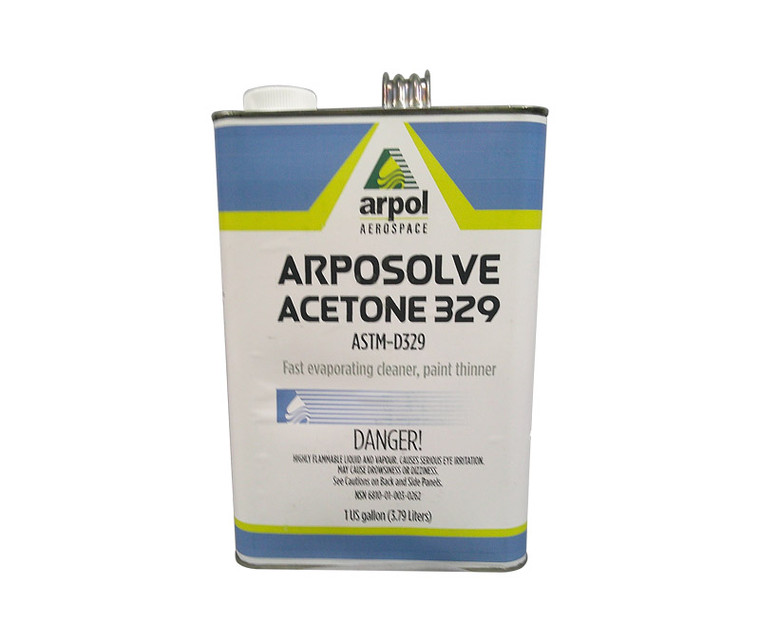 ASTM International ASTM D-329-07 (E1) Clear Acetone Intermediate Solvent - Gallon Can