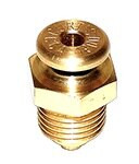 Curtis CCA-1900 Brass 1/4" NPT x .605 Long Push to Open/Non-Locking Pipe Thread Fuel Drain Valve