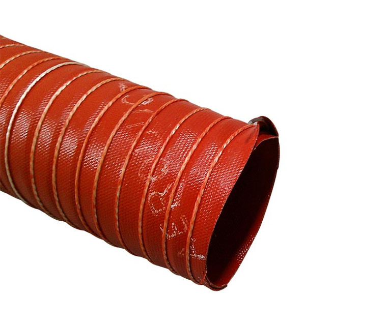 AERODUCT® SCEET8 Red 2" Steel Wire Reinforced Air Duct - 11-Foot Length