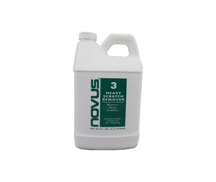 NOVUS 7080 Plastic Polish Heavy Scratch Remover #3 - 64 oz Jug