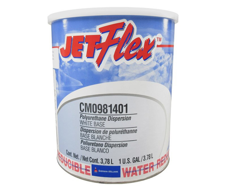 JETFlex® CM0981401 White Water Reducible Polyurethane Aircraft Interior Finish Coating - Gallon Can